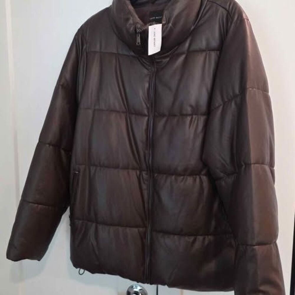Lane Bryant Brown Puffer Jacket Size 14/16